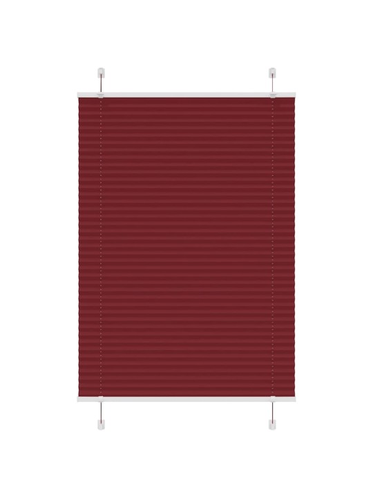PLISSEERITUD RULOO BORDEAUX PUNANE 95X150 CM KANGA LAIUS