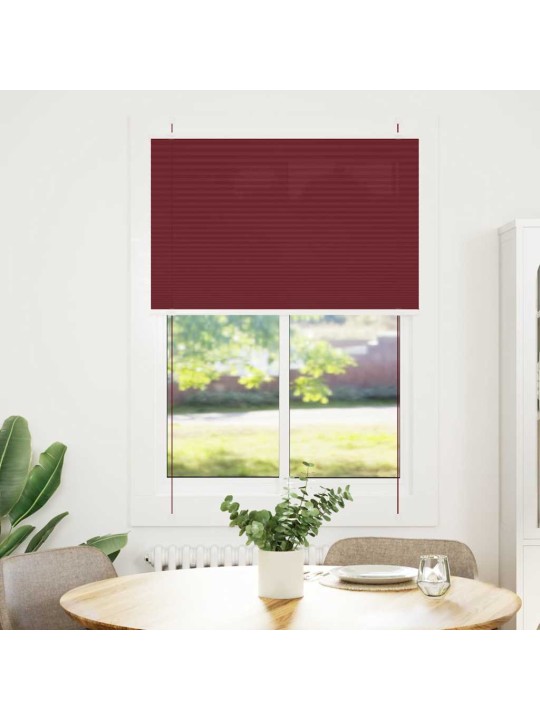 PLISSEERITUD RULOO BORDEAUX PUNANE 95X150 CM KANGA LAIUS