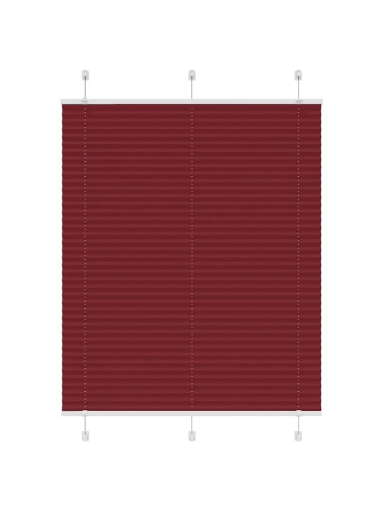 PLISSEERITUD RULOO BORDEAUX PUNANE 105X150 CM KANGA LAIUS