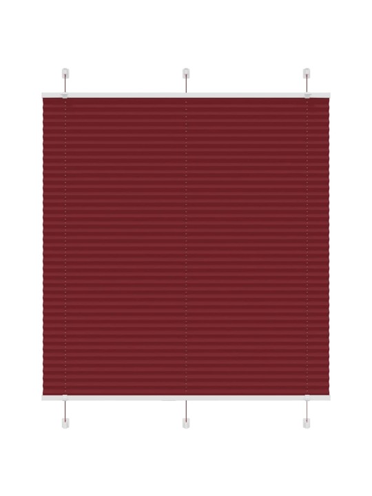 PLISSEERITUD RULOO BORDEAUX PUNANE 115X150 CM KANGA LAIUS