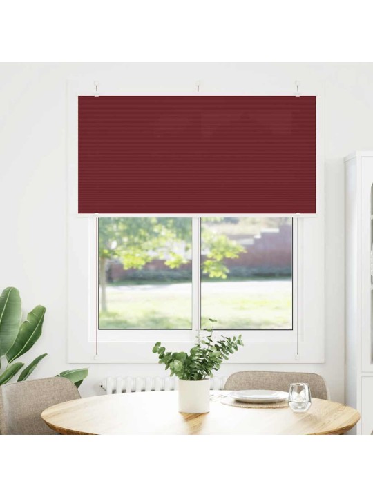 PLISSEERITUD RULOO BORDEAUX PUNANE 115X150 CM KANGA LAIUS