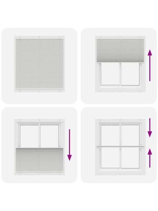 PLISSEERITUD RULOO HELEHALL 120X150 CM KANGA LAIUS 119,4 CM