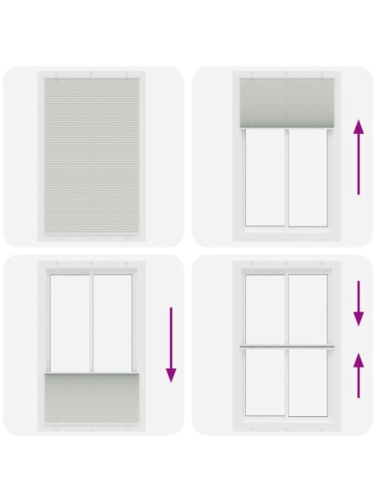 PLISSEERITUD RULOO HELEHALL 120X200 CM KANGA LAIUS 119,4 CM