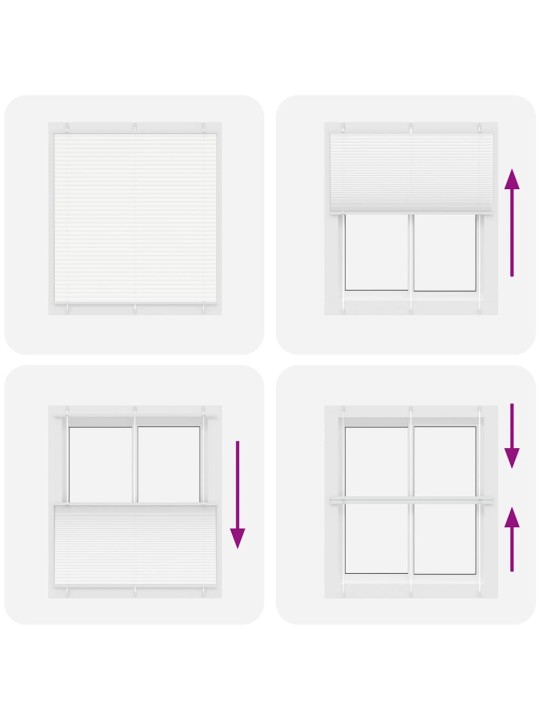 PLISSEERITUD RULOO VALGE 120X100 CM KANGA LAIUS 119,4 CM