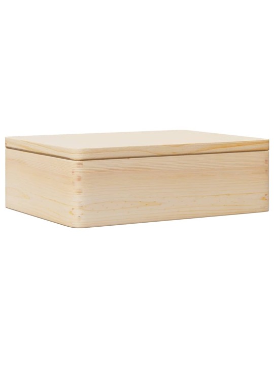 PUIDUST KAST KAANEGA 40X30X13 CM TÄISPUIDUST MÄND