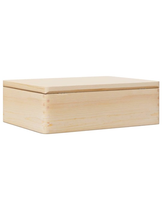 PUIDUST KAST KAANEGA 40X30X13 CM TÄISPUIDUST MÄND