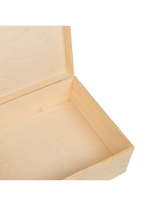 PUIDUST KAST KAANEGA 40X30X13 CM TÄISPUIDUST MÄND