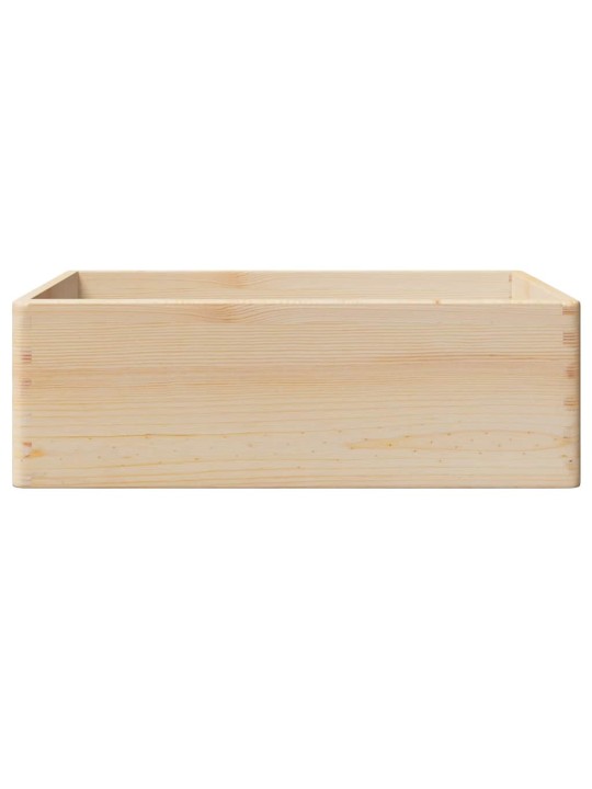 PUIDUST KAST KÄEPIDEMETEGA 40X30X13 CM TÄISPUIT MÄNNIPUIT