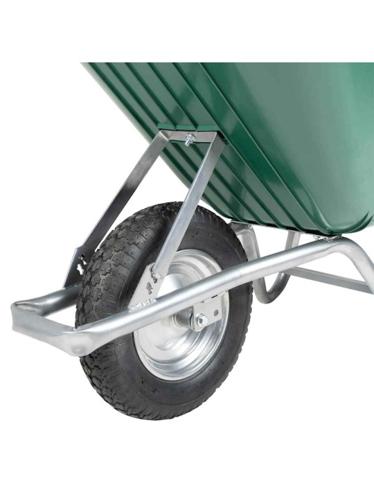 WHEELCARROW GREEN 90 L 150 KG TSINGITUD TERAS JA PLAST