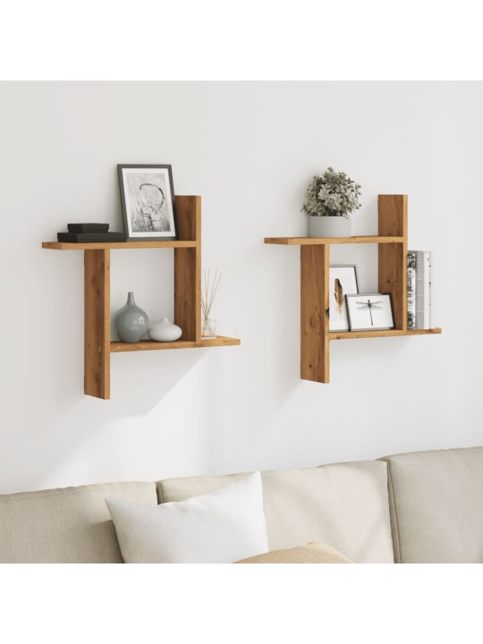SEINARIIULID 2 TK, KÄSITÖÖTAMM, 50X12X50 CM, TEHISPUIT