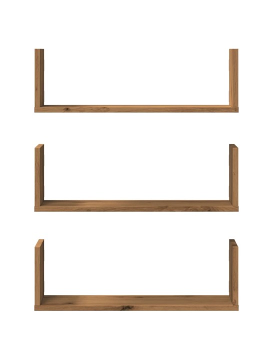 SEINARIIULID 3 TK, KÄSITÖÖTAMM, 58X18X18 CM, TEHISPUIT