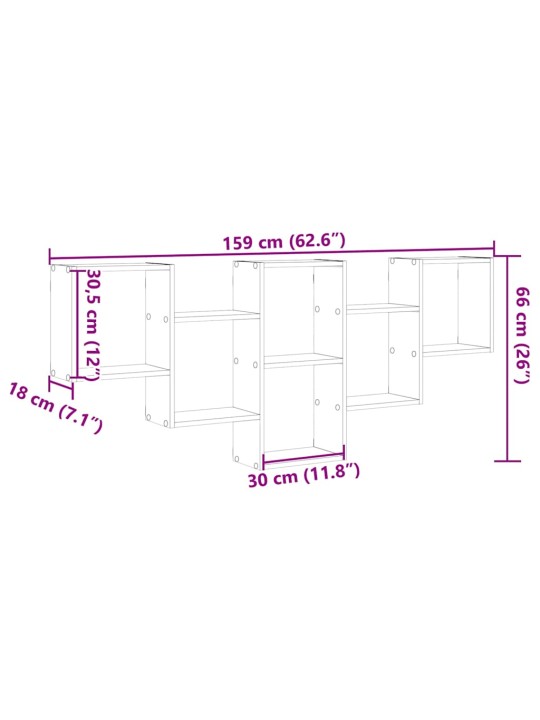 SEINARIIUL SUITSUTAMM 159X18X66 CM ENGINEERED WOOD
