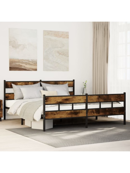 METALLIST VOODIRAAM ILMA MADRATSITA SUITSUTATUD TAMM 183X213 CM