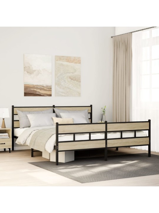 METALLIST VOODIRAAM ILMA MADRATSITA SONOMA TAMM 183X213 CM