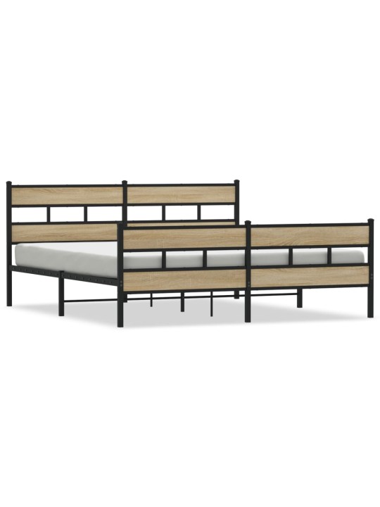 METALLIST VOODIRAAM ILMA MADRATSITA SONOMA TAMM 193X203 CM