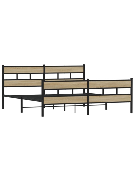 METALLIST VOODIRAAM ILMA MADRATSITA SONOMA TAMM 193X203 CM
