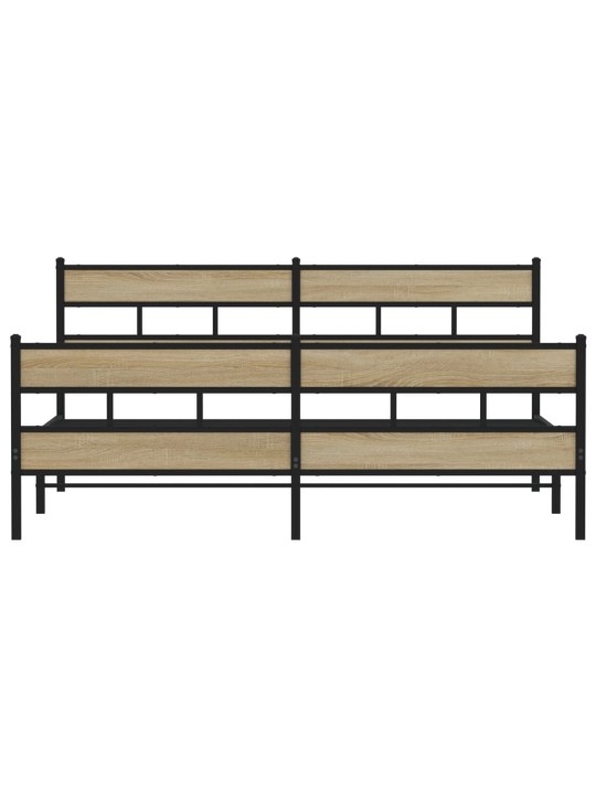 METALLIST VOODIRAAM ILMA MADRATSITA SONOMA TAMM 193X203 CM