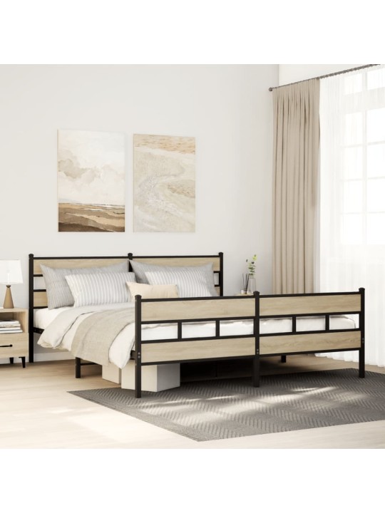 METALLIST VOODIRAAM ILMA MADRATSITA SONOMA TAMM 193X203 CM