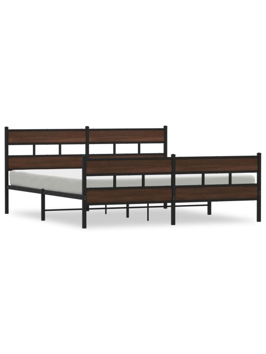 METALLIST VOODIRAAM ILMA MADRATSITA PRUUN TAMM 193X203 CM