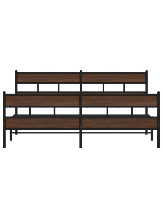 METALLIST VOODIRAAM ILMA MADRATSITA PRUUN TAMM 193X203 CM