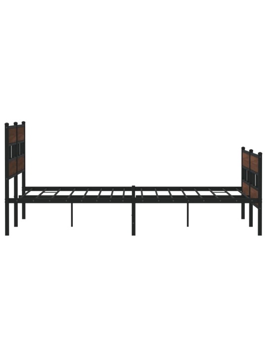 METALLIST VOODIRAAM ILMA MADRATSITA PRUUN TAMM 193X203 CM