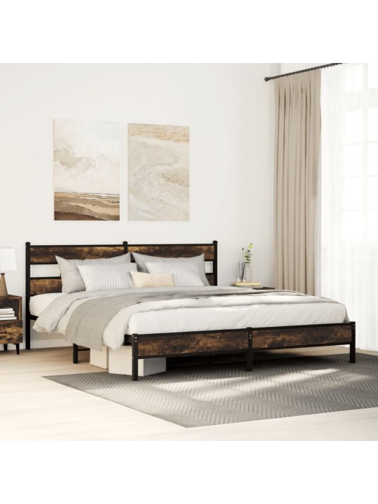 METALLIST VOODIRAAM ILMA MADRATSITA SUITSUTATUD TAMM 193X203 CM