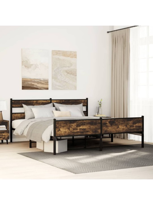 METALLIST VOODIRAAM ILMA MADRATSITA SUITSUTATUD TAMM 193X203 CM