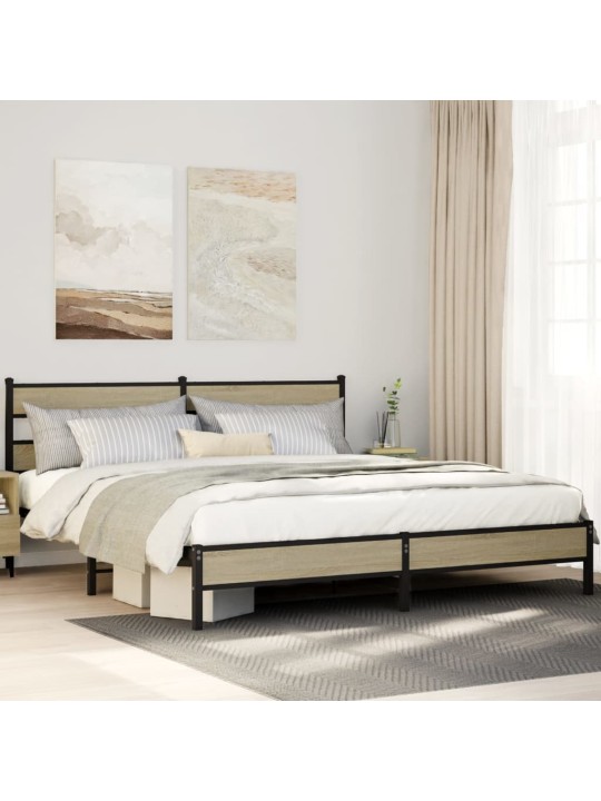 METALLIST VOODIRAAM ILMA MADRATSITA SONOMA TAMM 193X203 CM