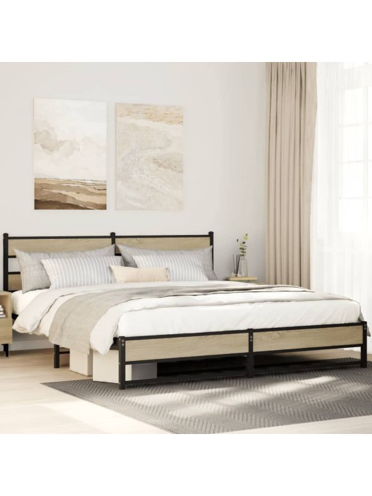 METALLIST VOODIRAAM ILMA MADRATSITA SONOMA TAMM 183X213 CM