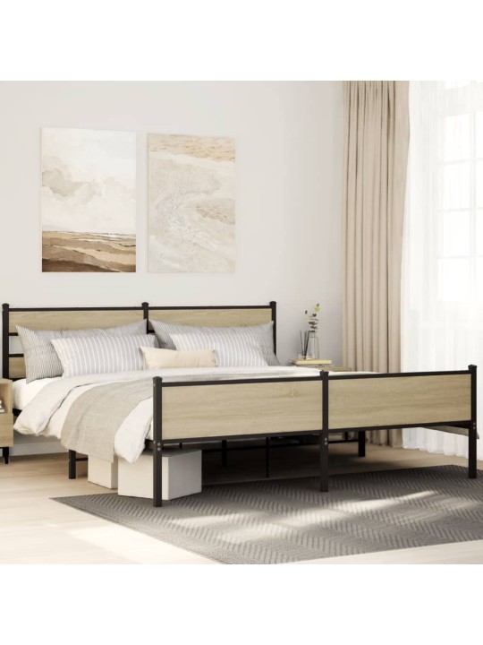 METALLIST VOODIRAAM ILMA MADRATSITA SONOMA TAMM 183X213 CM