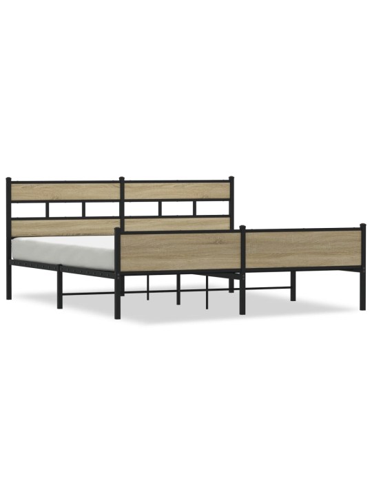 METALLIST VOODIRAAM ILMA MADRATSITA SONOMA TAMM 193X203 CM