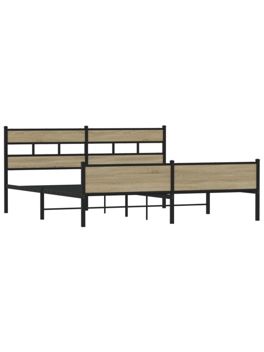 METALLIST VOODIRAAM ILMA MADRATSITA SONOMA TAMM 193X203 CM