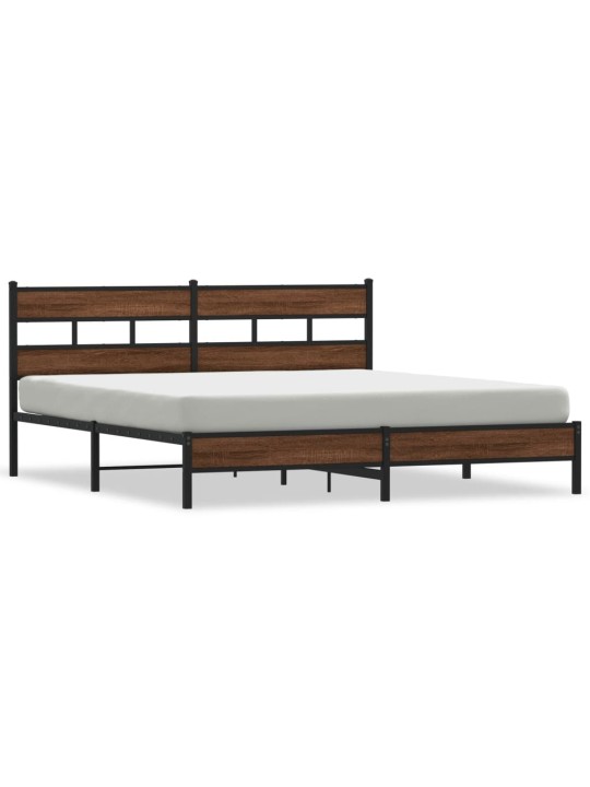 METALLIST VOODIRAAM ILMA MADRATSITA PRUUN TAMM 183X213 CM