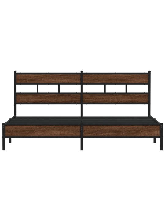 METALLIST VOODIRAAM ILMA MADRATSITA PRUUN TAMM 183X213 CM