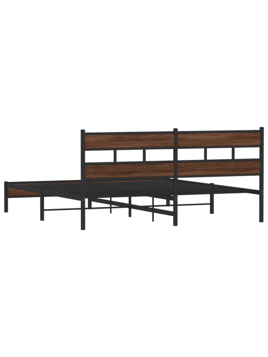 METALLIST VOODIRAAM ILMA MADRATSITA PRUUN TAMM 183X213 CM