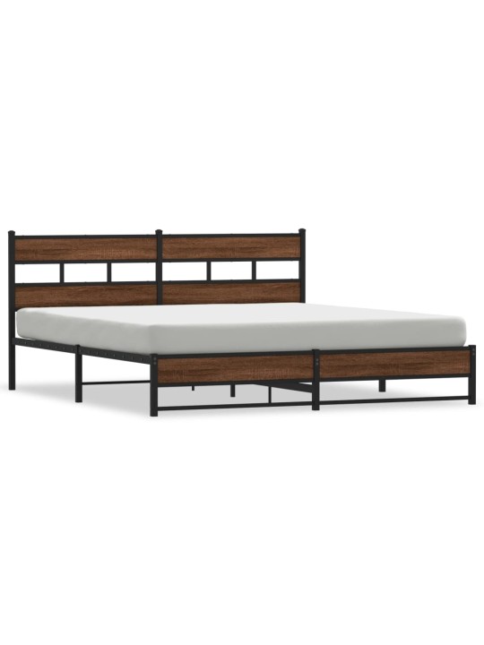 METALLIST VOODIRAAM ILMA MADRATSITA PRUUN TAMM 183X213 CM
