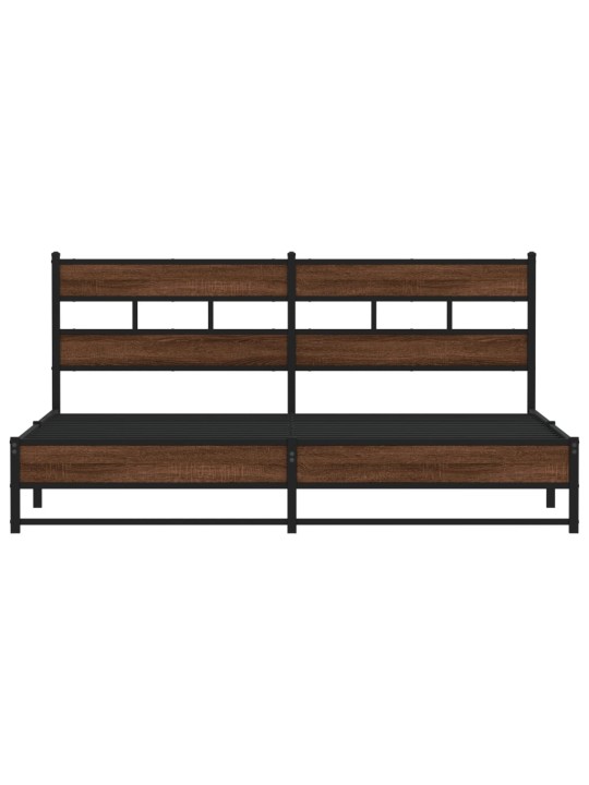 METALLIST VOODIRAAM ILMA MADRATSITA PRUUN TAMM 183X213 CM