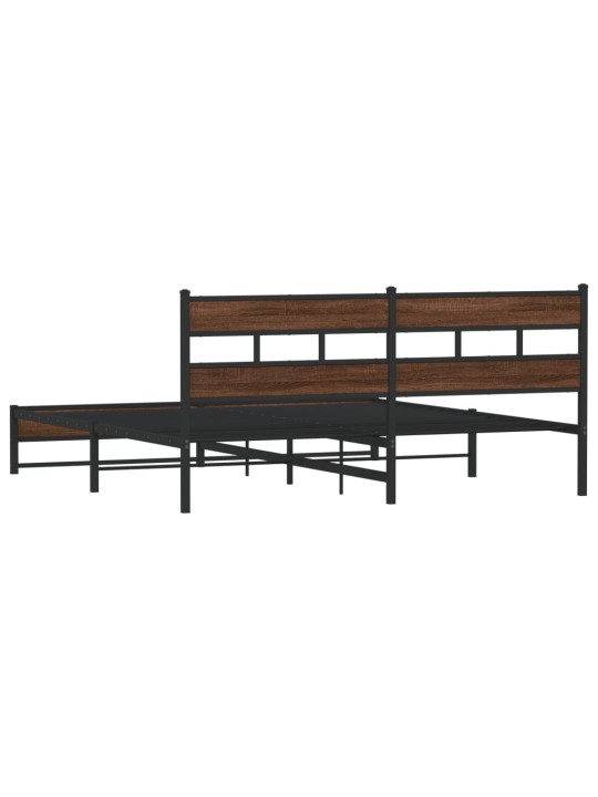 METALLIST VOODIRAAM ILMA MADRATSITA PRUUN TAMM 183X213 CM