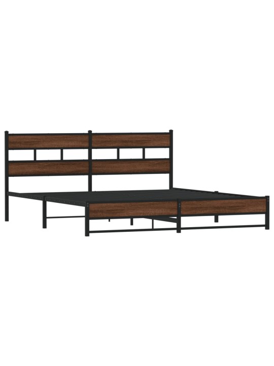 METALLIST VOODIRAAM ILMA MADRATSITA PRUUN TAMM 193X203 CM