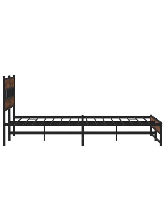 METALLIST VOODIRAAM ILMA MADRATSITA PRUUN TAMM 193X203 CM
