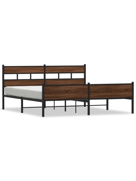 METALLIST VOODIRAAM ILMA MADRATSITA PRUUN TAMM 193X203 CM