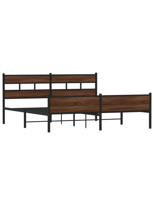 METALLIST VOODIRAAM ILMA MADRATSITA PRUUN TAMM 193X203 CM