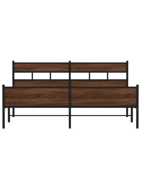METALLIST VOODIRAAM ILMA MADRATSITA PRUUN TAMM 193X203 CM
