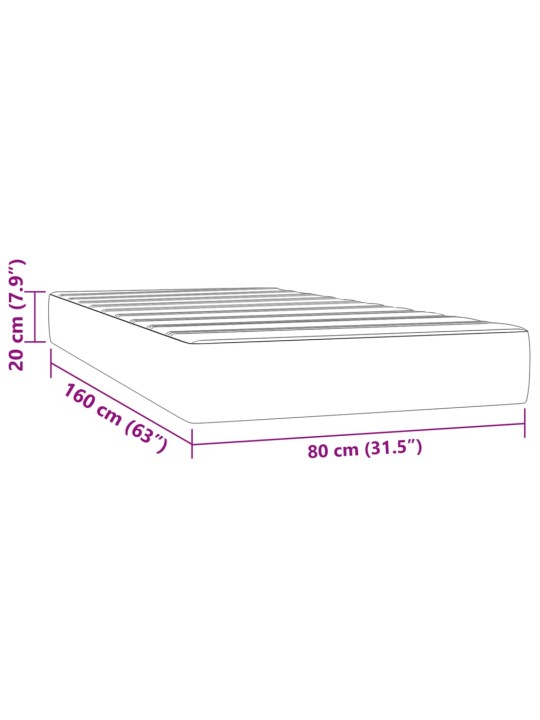 Vedrumadrats lastevoodile, must, 80x160 cm, samet