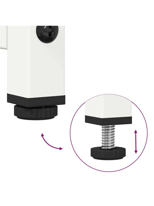 TELERIKAPP VALGE 100,5X39X60,5 CM KÜLMVALTSITUD TERAS