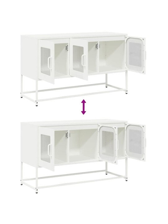 TELERIKAPP VALGE 100,5X39X60,5 CM KÜLMVALTSITUD TERAS