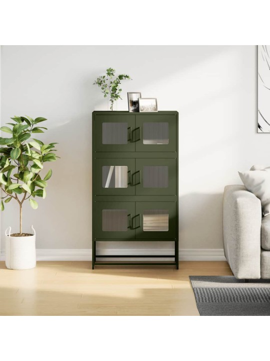 HIGHBOARD OLIVE GREEN 68X39X123 CM TERAS