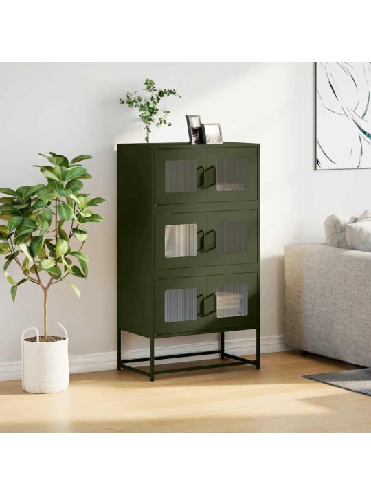 HIGHBOARD OLIVE GREEN 68X39X123 CM TERAS