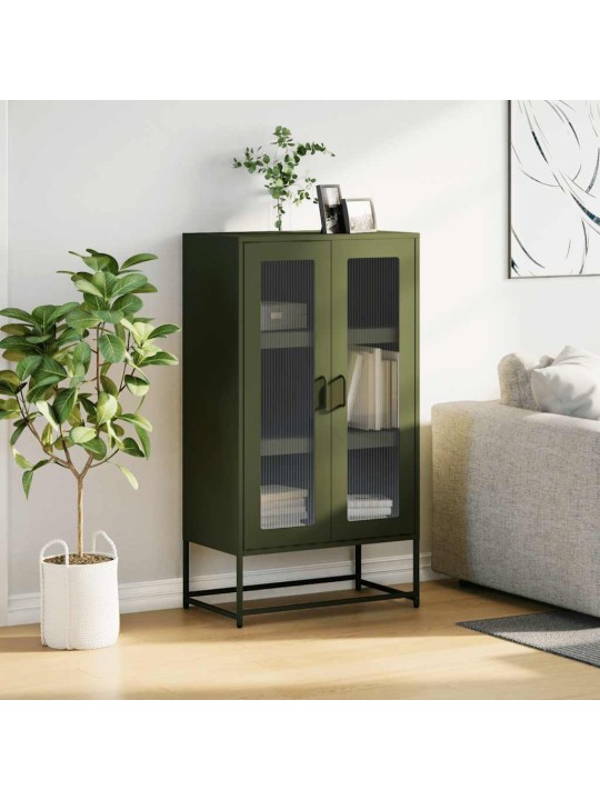 HIGHBOARD OLIVE GREEN 68X39X123 CM TERAS