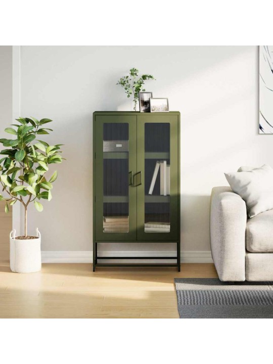 HIGHBOARD OLIVE GREEN 68X39X123 CM TERAS